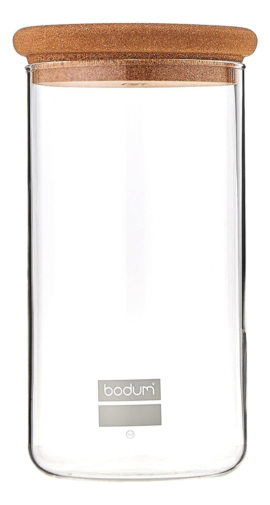 Frasco Vidrio Almacenamiento Bodum 1 Lt Yohki Tapa Corcho