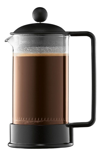 Cafetera Bodum Brazil 1543 Negra Prensa Francesa
