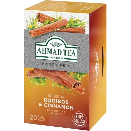 Té Ahmad Tea Rooibos & Cinnamon Caja 20 Bolsitas