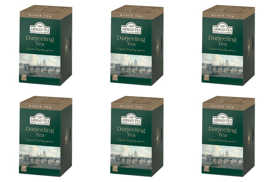 Té Ahmad Tea Darjeeling 6 Cajas de 20 Bolsitas