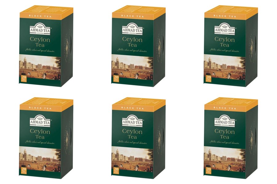 Té Ahmad Tea Ceylon 6 Cajas de 20 Bolsitas
