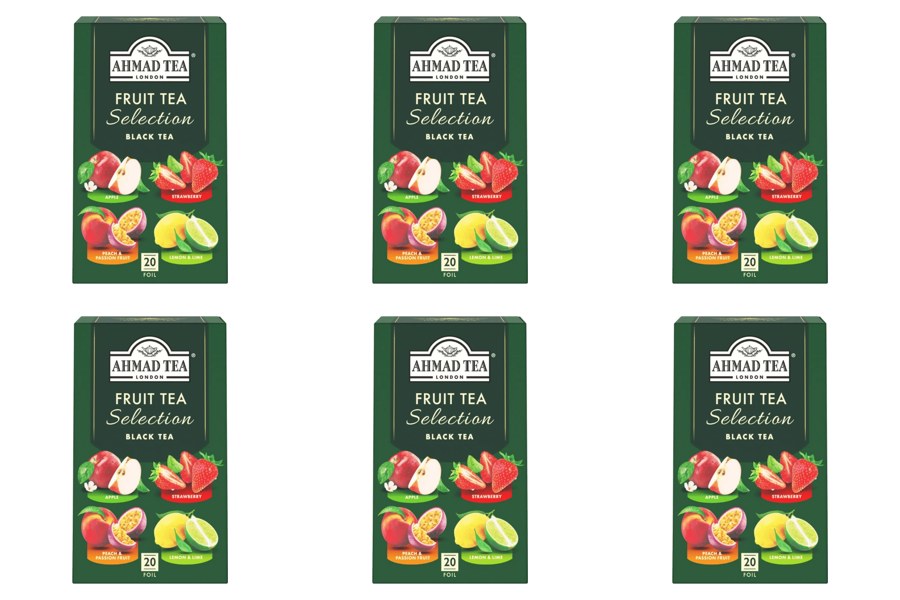 Té Ahmad Tea Fruit Selection 6 Cajas de 20 Bolsitas