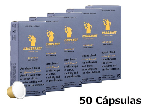 50 Cápsulas Hausbrandt Sublime Compatible con Nespresso