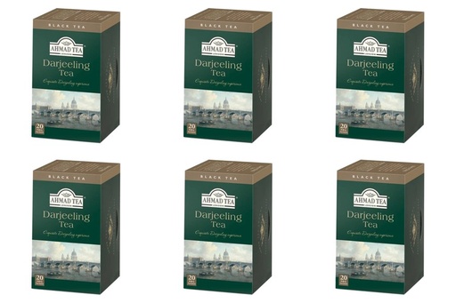 [TE0040] Té Ahmad Tea Darjeeling 6 Cajas de 20 Bolsitas