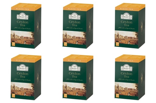 [TE0041] Té Ahmad Tea Ceylon 6 Cajas de 20 Bolsitas